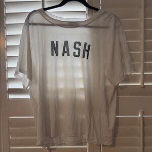 Nash White Short Sleeve Women's Tee
